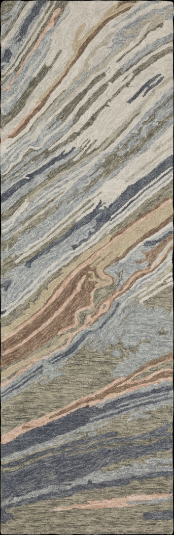 Lunabell Blue 2'6 x 8' Rug - Thumbnail - Image 1