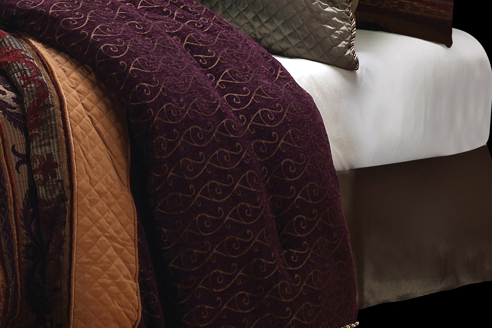 Lundholm Purple 10 Pc King Comforter Set - Thumbnail - Image 7