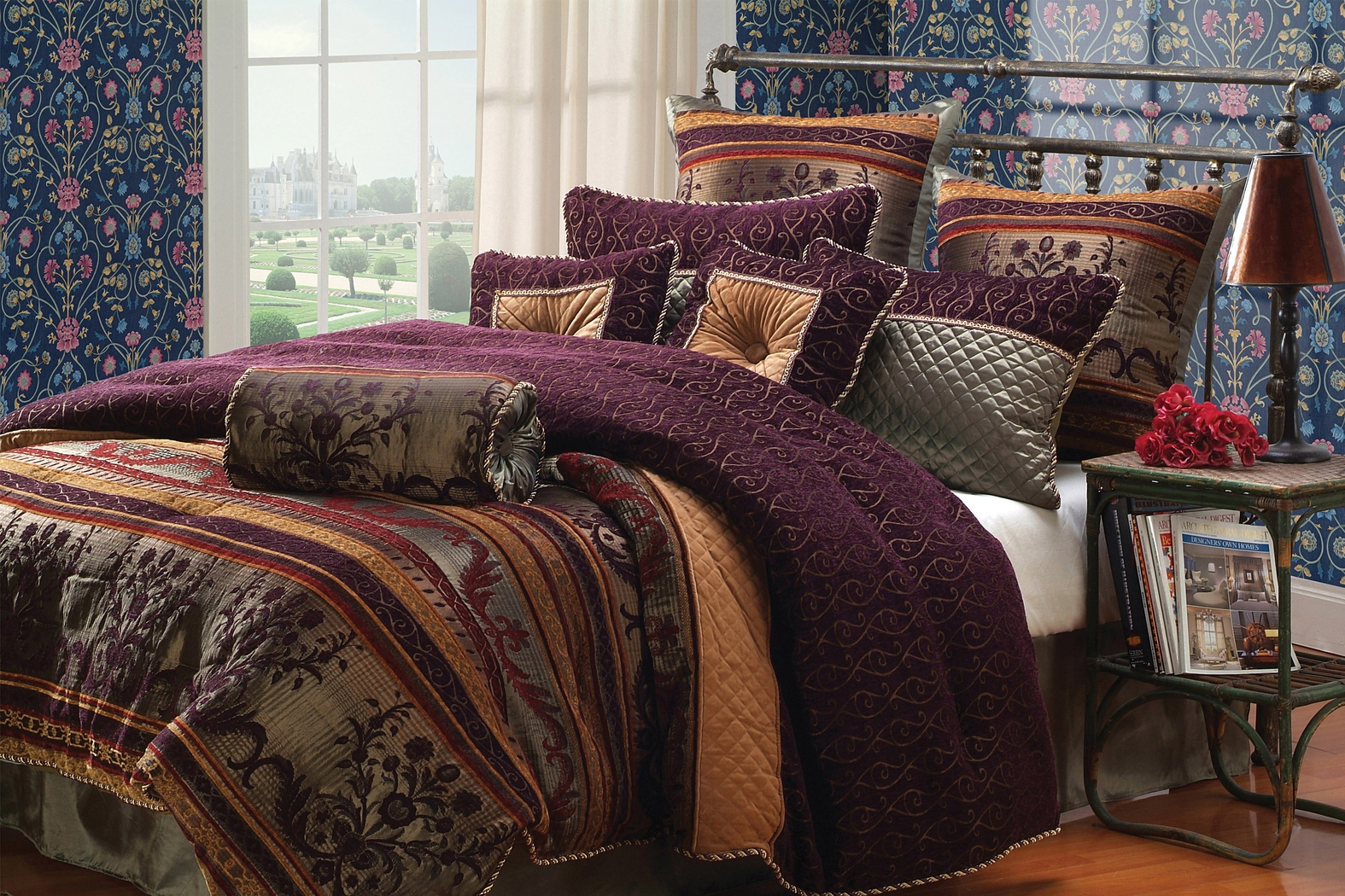 Lundholm Purple 10 Pc King Comforter Set - Thumbnail - Image 1