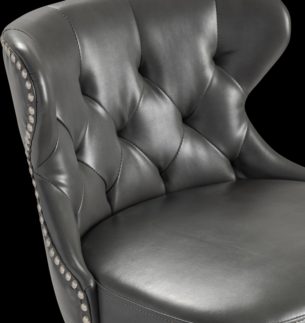 Lundren Gray Barstool - Thumbnail - Image 3