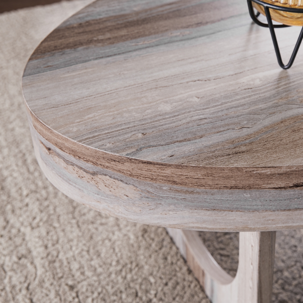 Lundy Place Brown Cocktail Table - Thumbnail - Image 3