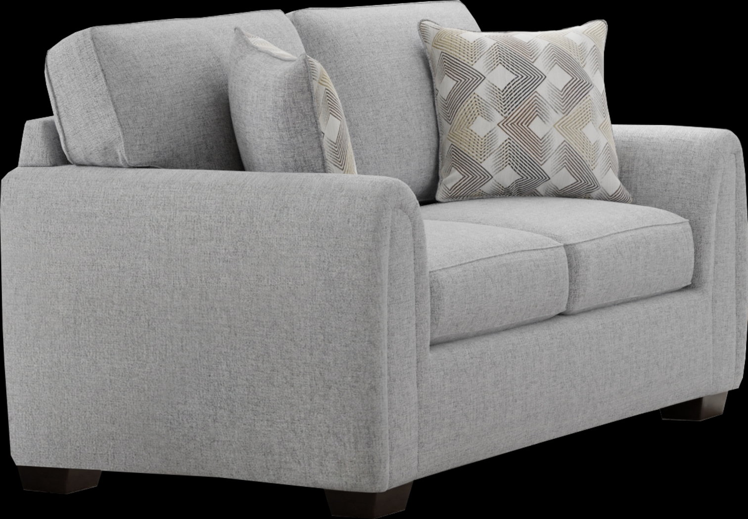 Lunelle Gray Loveseat - Thumbnail - Image 3