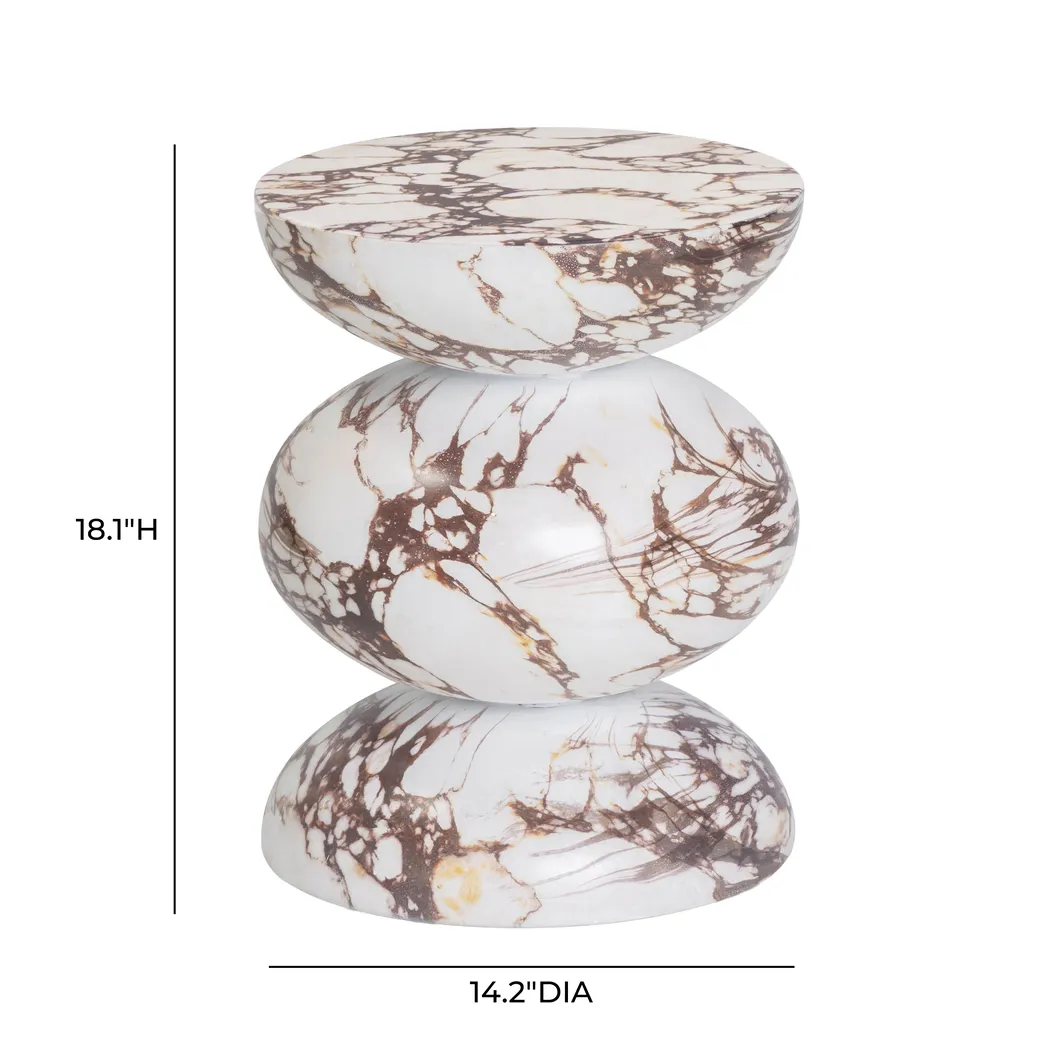 Lunenberg Outdoor Red Side Table - Thumbnail - Image 7