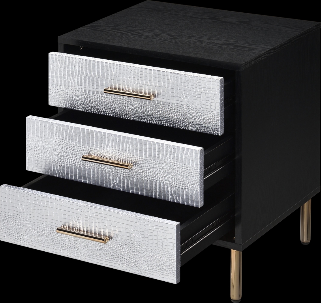 Lunenburg I Black Nightstand - Thumbnail - Image 4