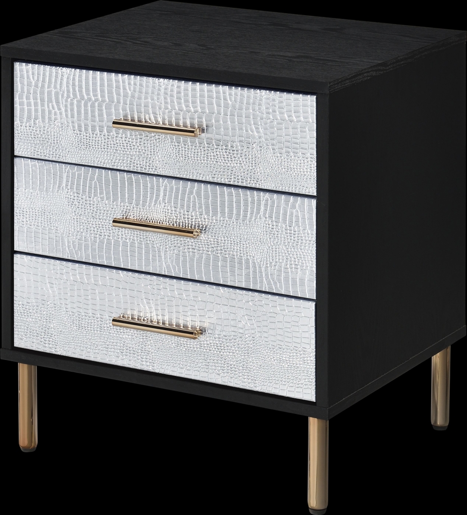 Lunenburg I Black Nightstand - Thumbnail - Image 1