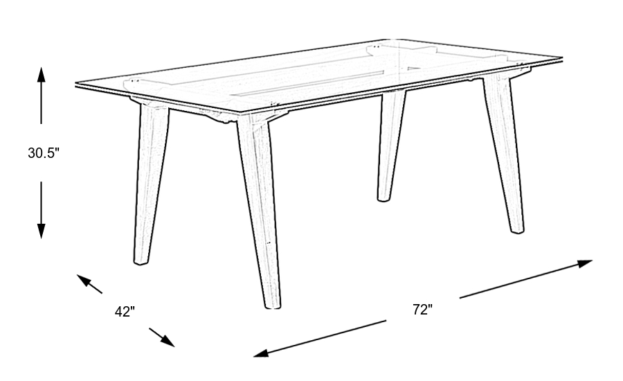 Dimension Image. Please refer to the Dimension Tab on this page for dimension details.