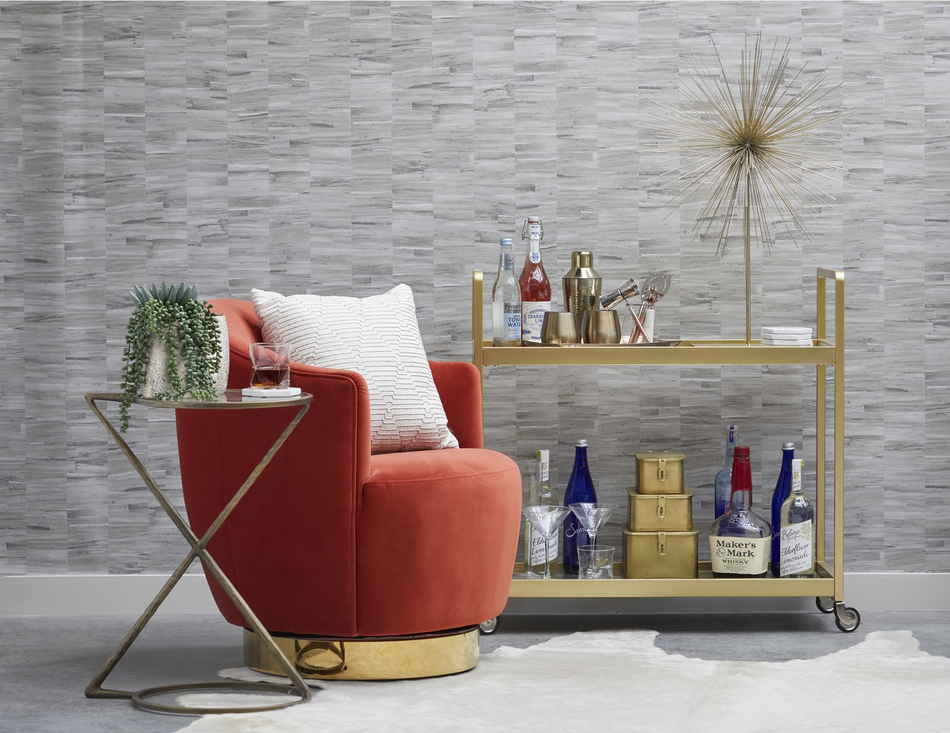 Lunnetta Gold End Table - Thumbnail - Image 7