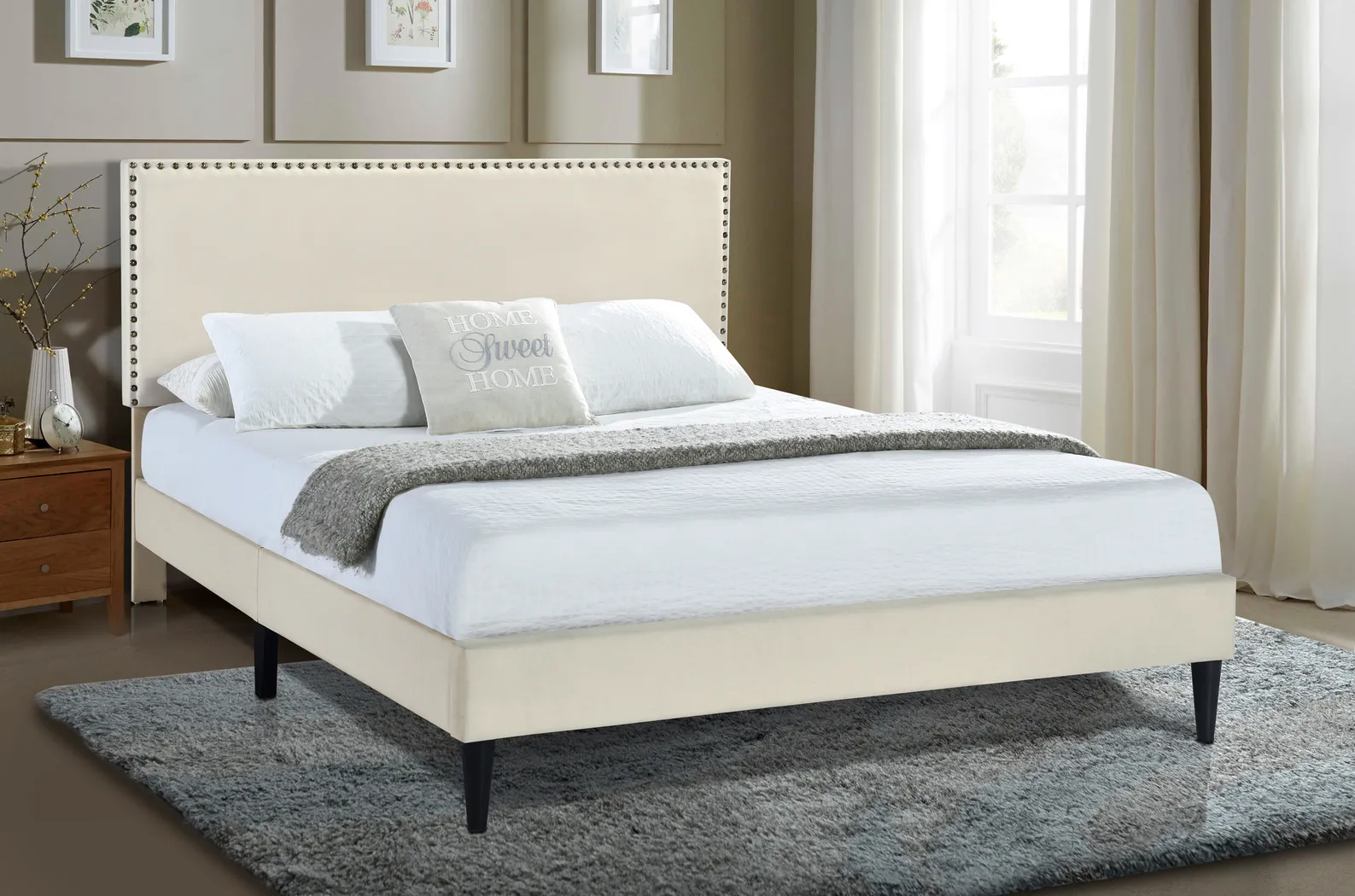 Lunsford Beige King Bed - Thumbnail - Image 8