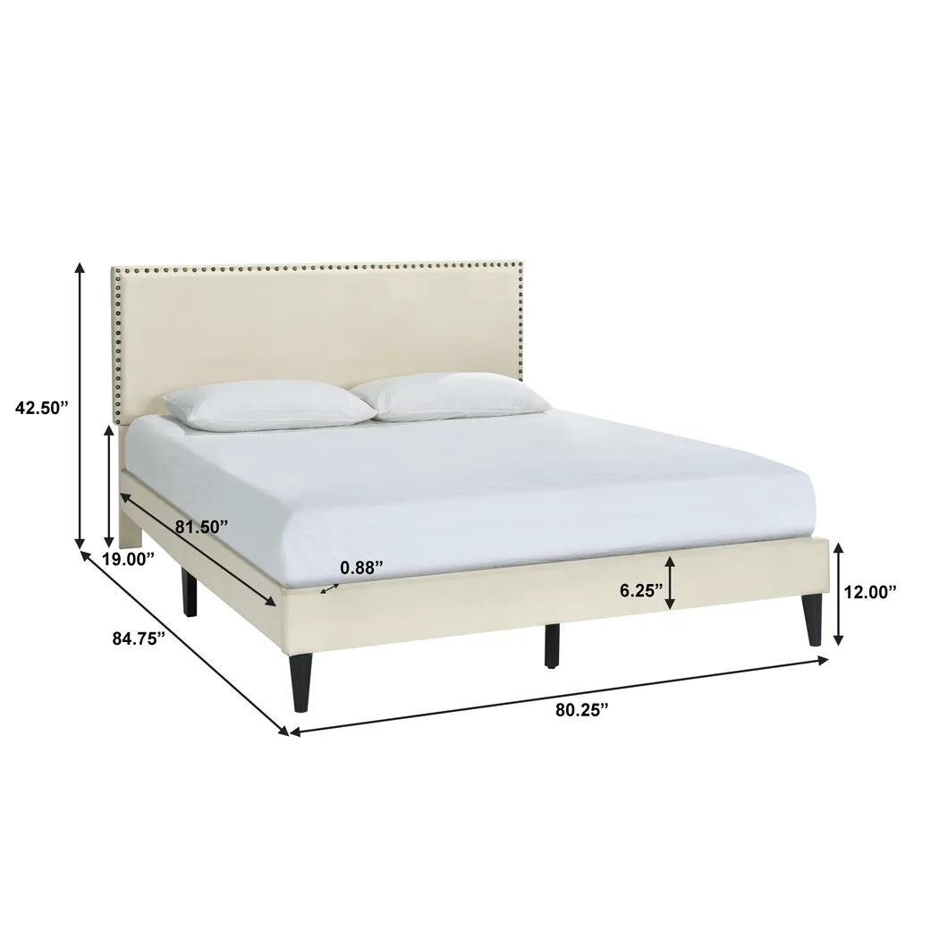 Lunsford Beige King Bed - Thumbnail - Image 9