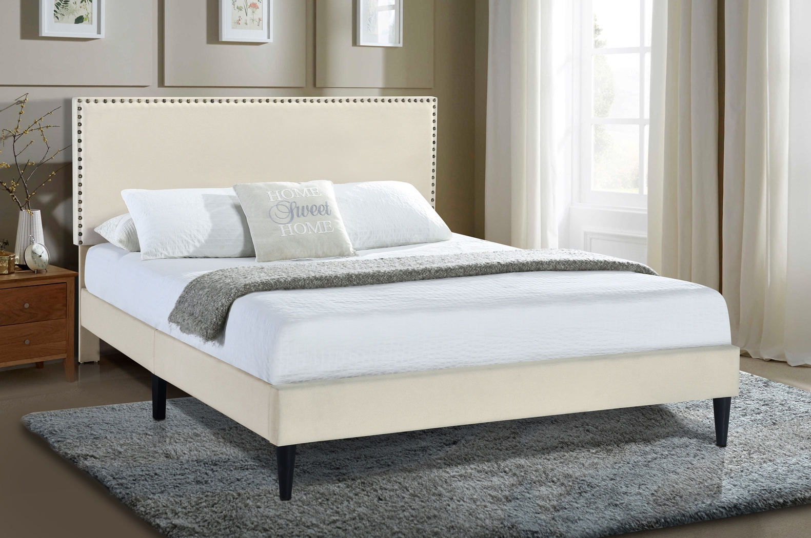 Lunsford Beige Queen Bed - Thumbnail - Image 8