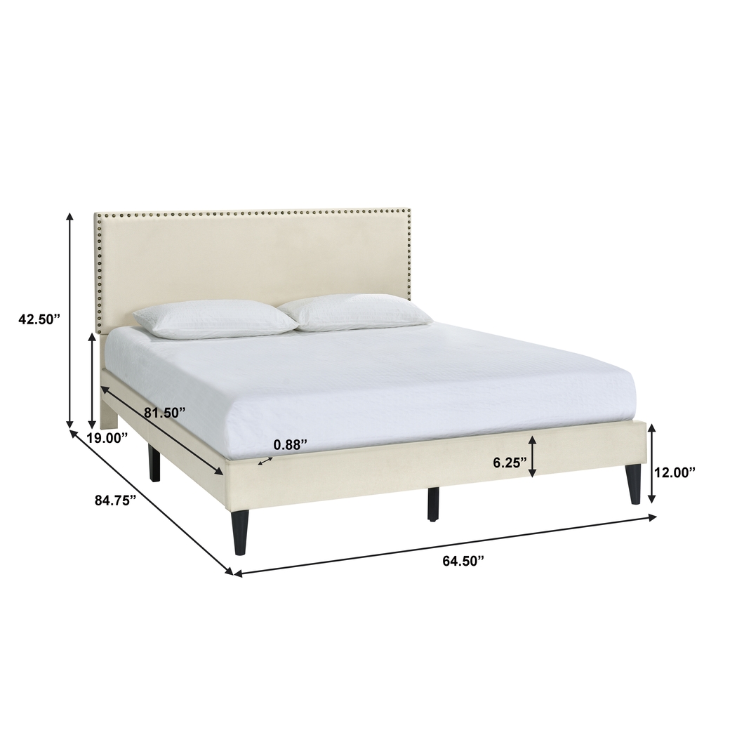 Lunsford Beige Queen Bed - Thumbnail - Image 9
