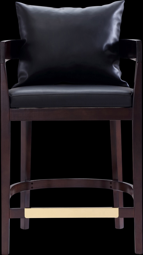 Lupen Black Counter Height Stool - Thumbnail - Image 2
