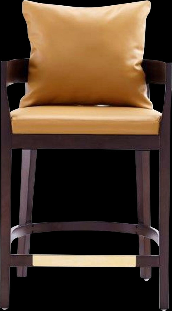 Lupen Brown Counter Height Stool - Thumbnail - Image 1