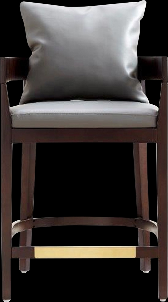 Lupen Gray Counter Height Stool - Thumbnail - Image 1