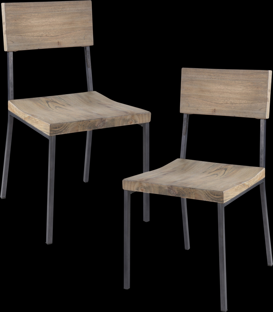 Luquer Gray Dining Chair, Set of 2 - Thumbnail - Image 1