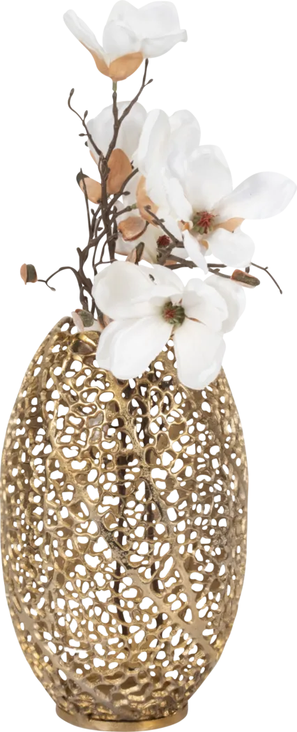 Lurkirk Gold 15 in. Vase - Thumbnail - Image 2