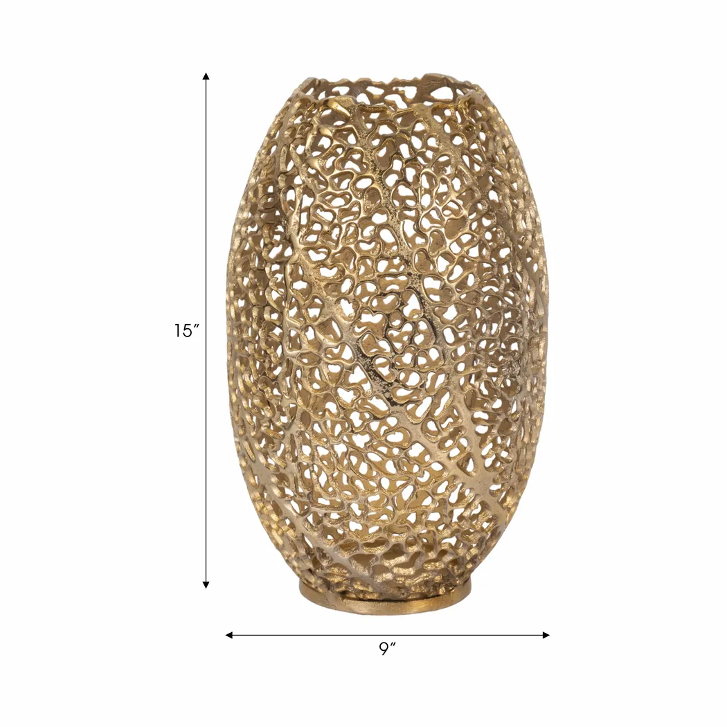 Lurkirk Gold 15 in. Vase - Thumbnail - Image 7