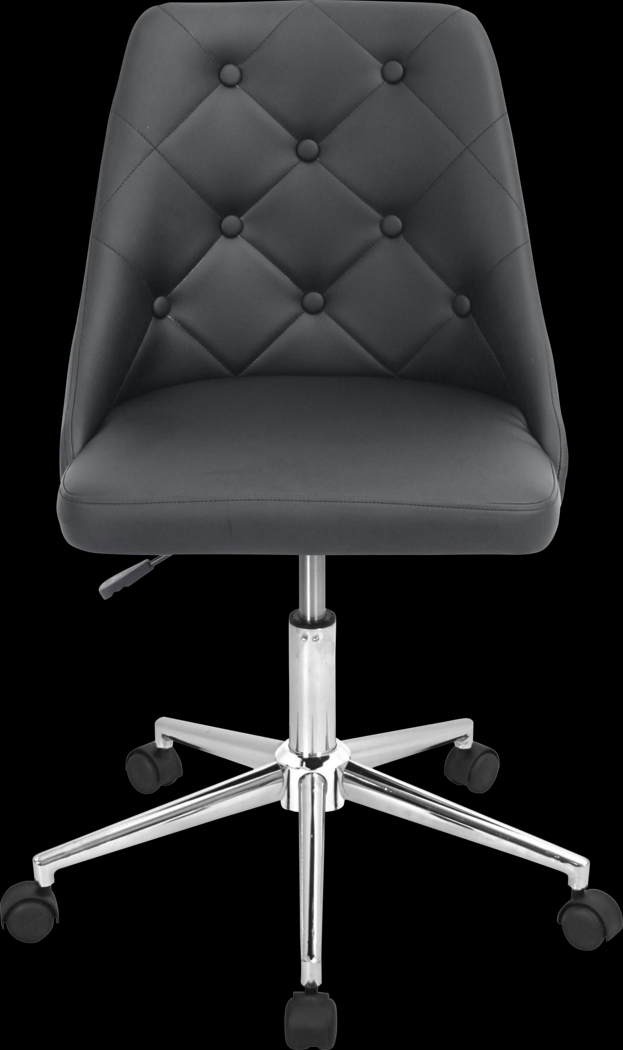 Luster Black Office Chair - Thumbnail - Image 2