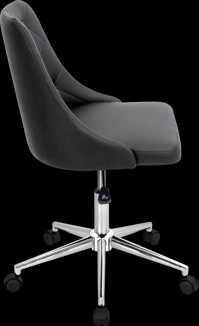 Luster Black Office Chair - Thumbnail - Image 3