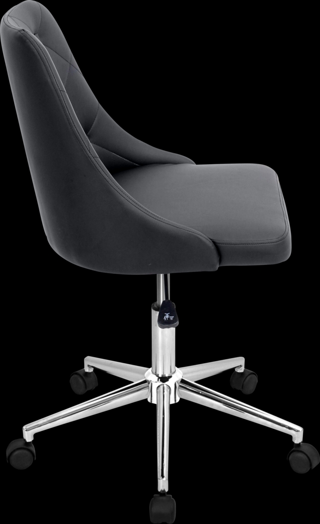 Luster Black Office Chair - Thumbnail - Image 5