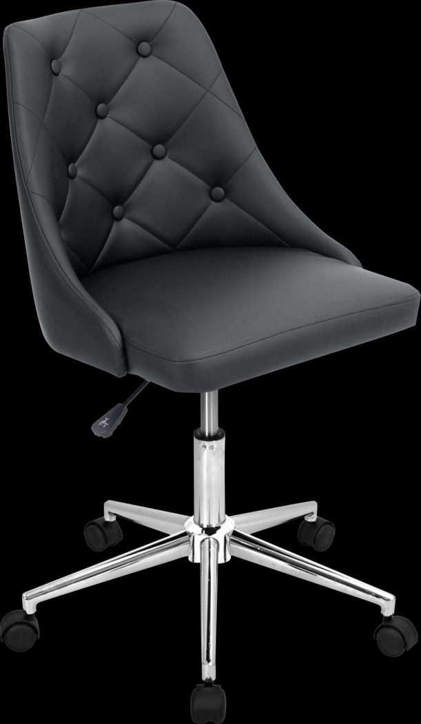 Luster Black Office Chair - Thumbnail - Image 1