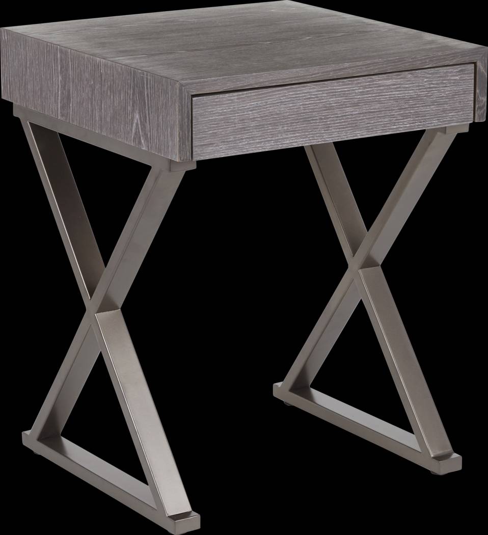 Luster Gray End Table - Thumbnail - Image 1