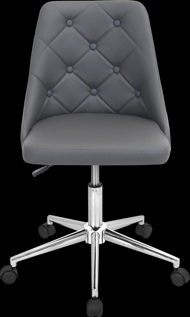 Luster Gray Office Chair - Thumbnail - Image 2