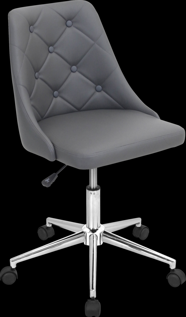 Luster Gray Office Chair - Thumbnail - Image 1