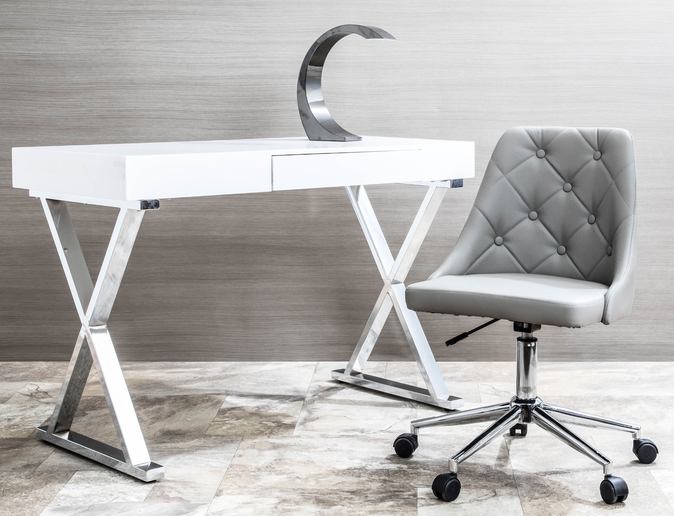 Luster White Desk - Thumbnail - Image 6