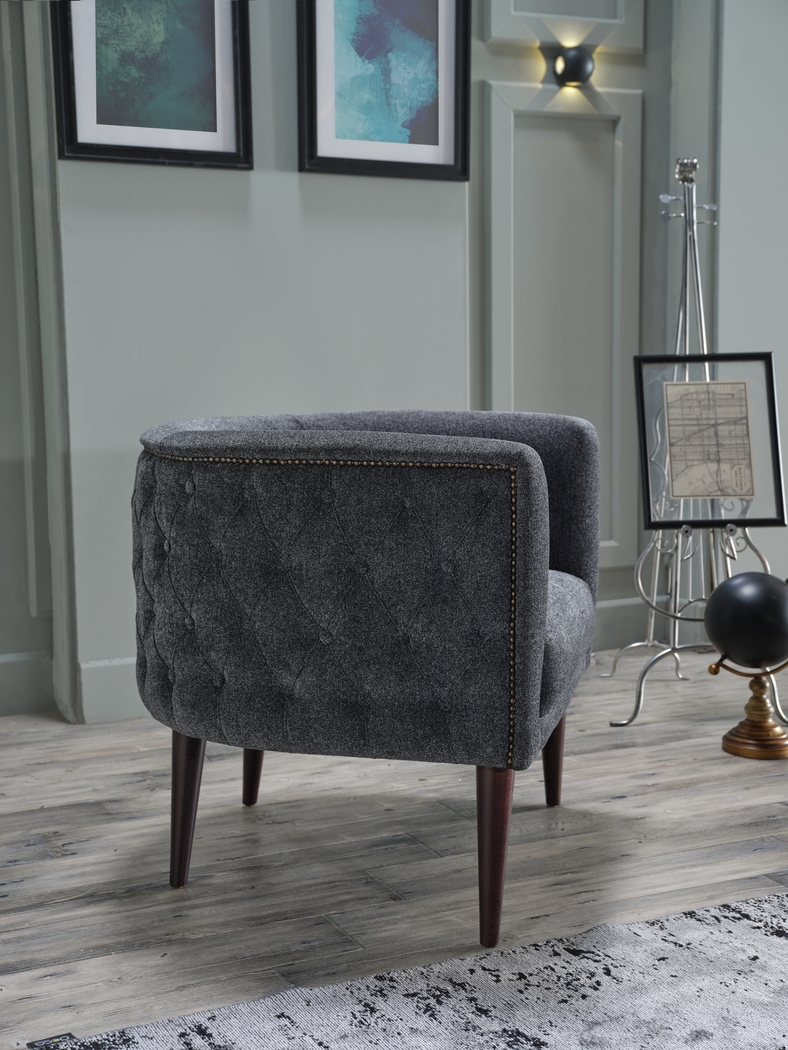 Luxberry Gray Accent Chair - Thumbnail - Image 4