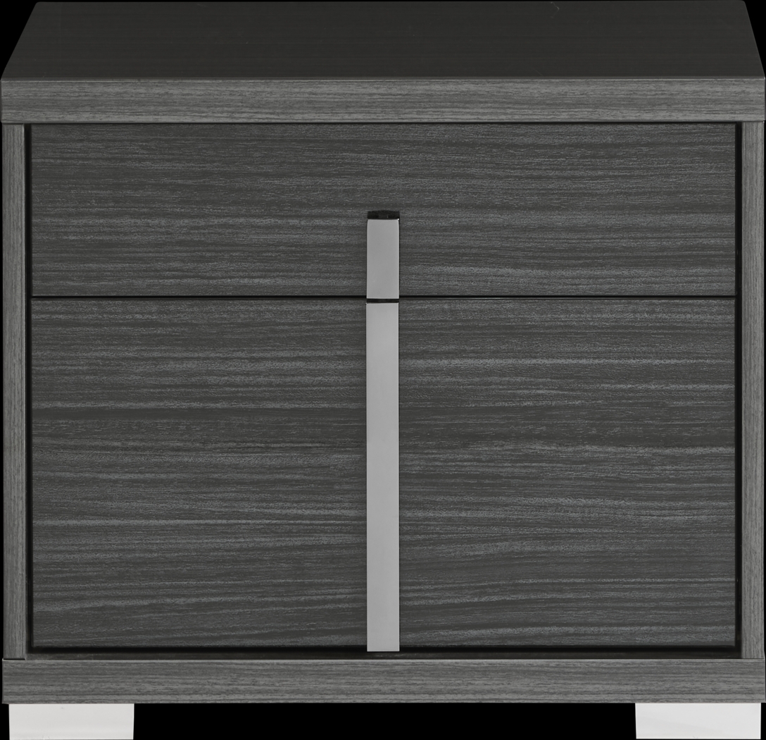 Luxe Point Black 7 Pc Queen Panel Bedroom - Thumbnail - Image 9