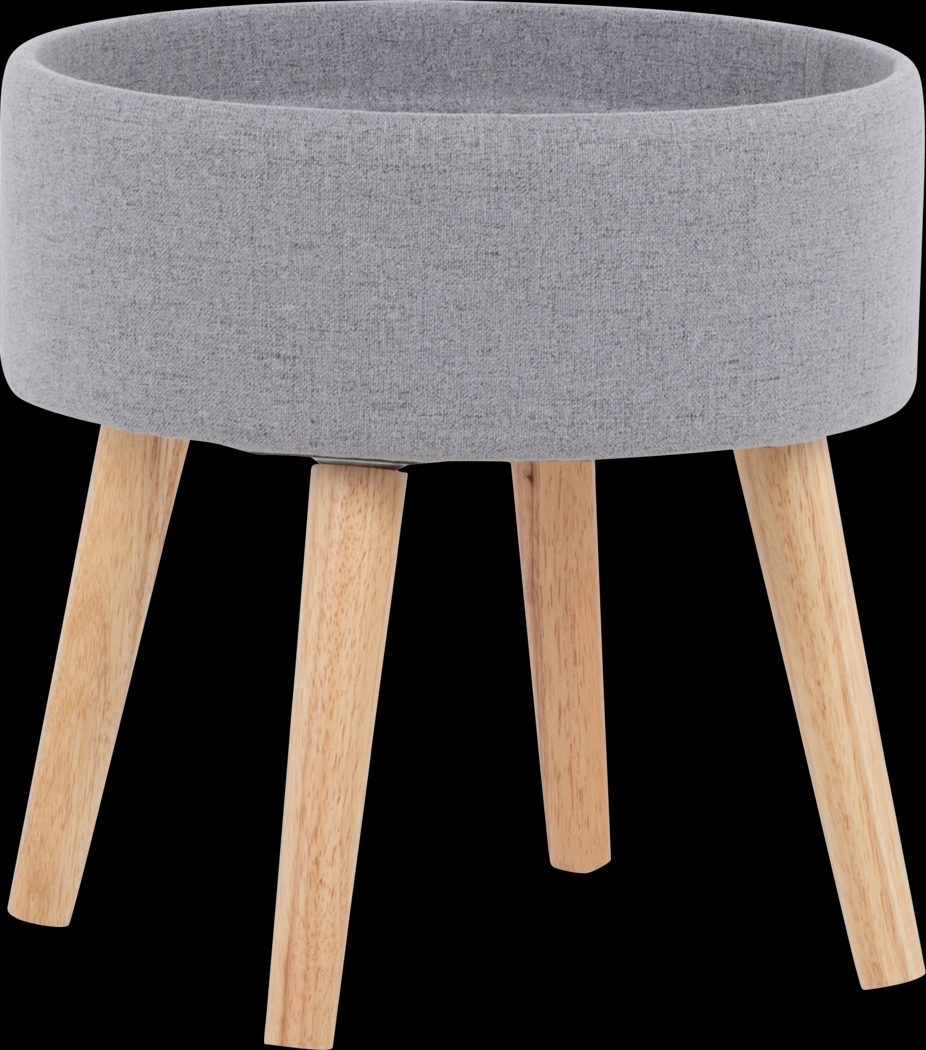 Luxomni Gray Accent Stool - Thumbnail - Image 6