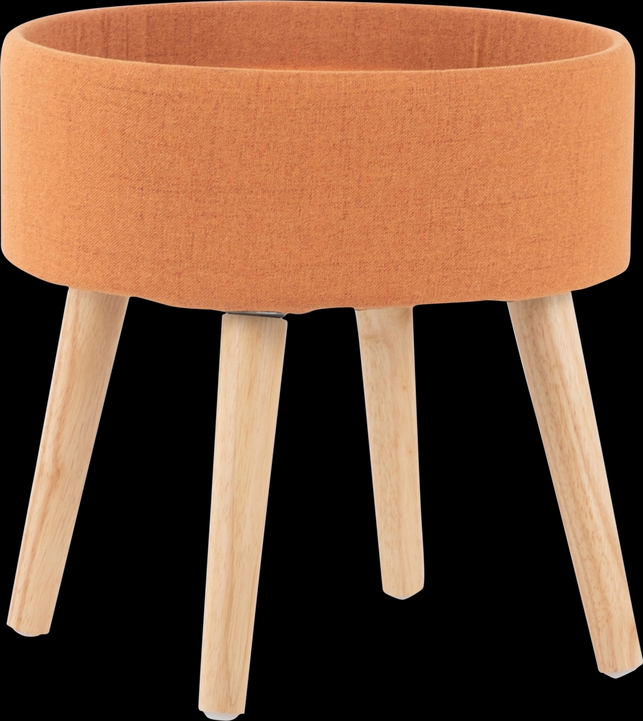 Luxomni Orange Accent Stool - Thumbnail - Image 6
