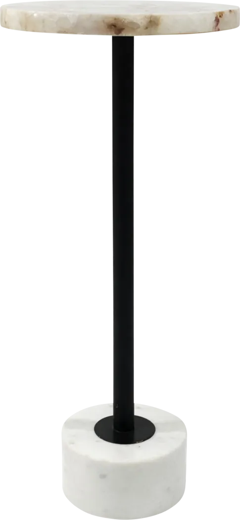 Luzul Black/White Accent Table - Thumbnail - Image 3