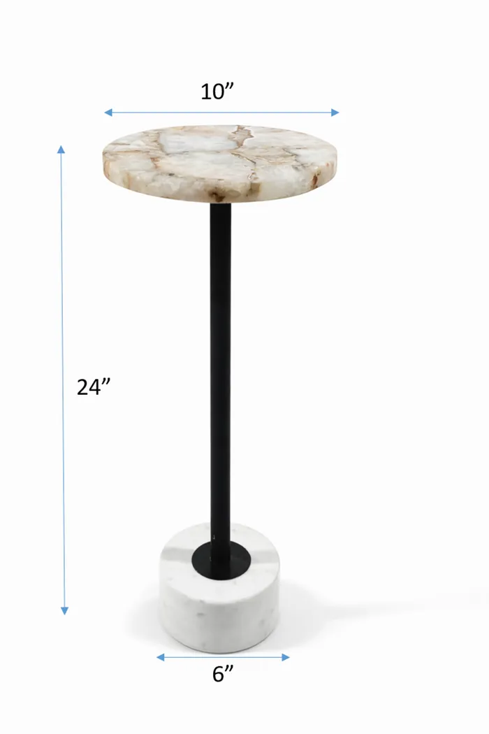 Luzul Black/White Accent Table - Thumbnail - Image 7