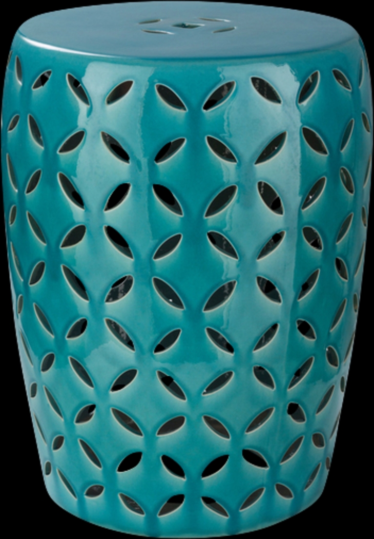 Lwandle Teal Outdoor Stool - Thumbnail - Image 1