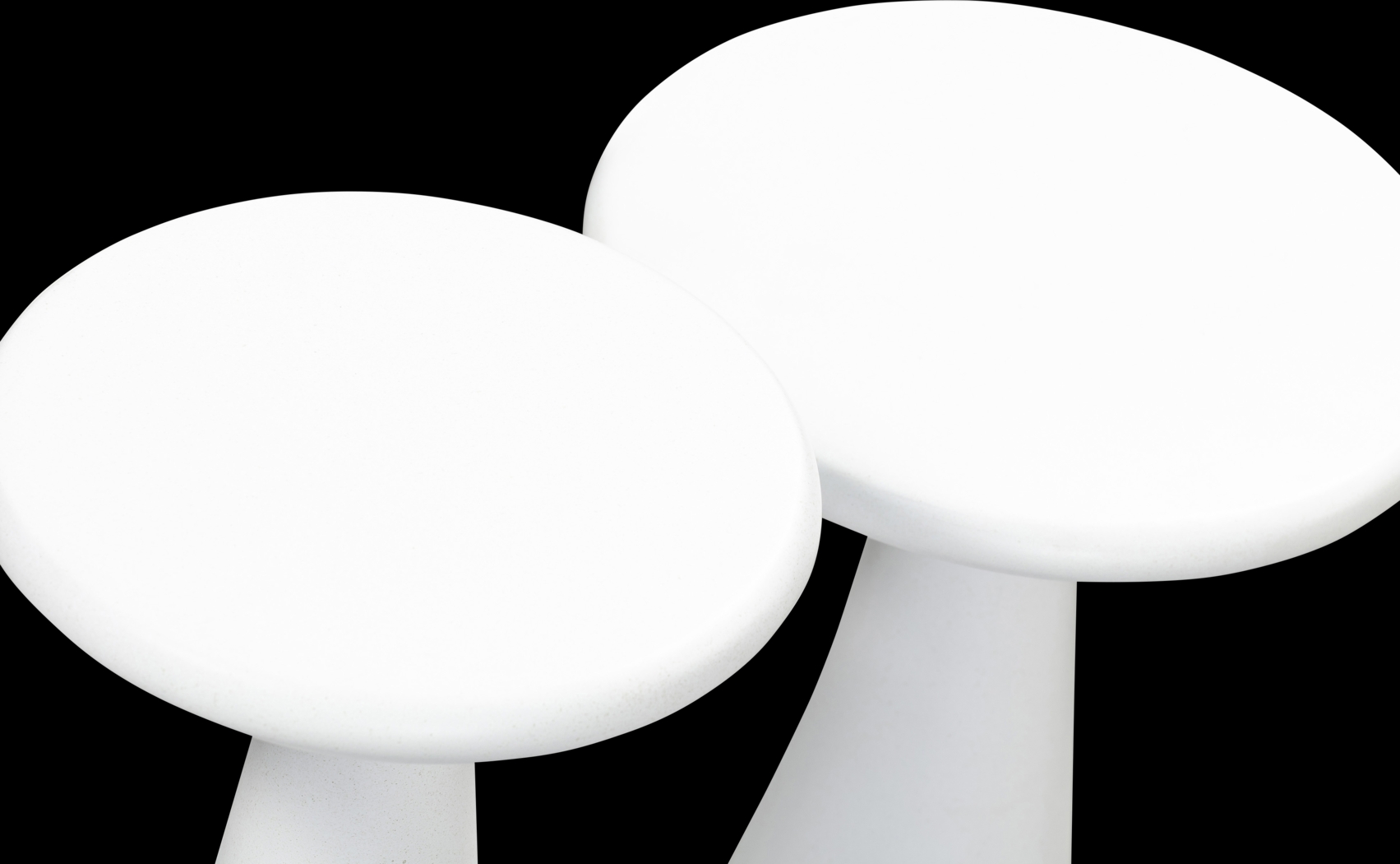 Lyana White Accent Table, Set of 2 - Thumbnail - Image 3