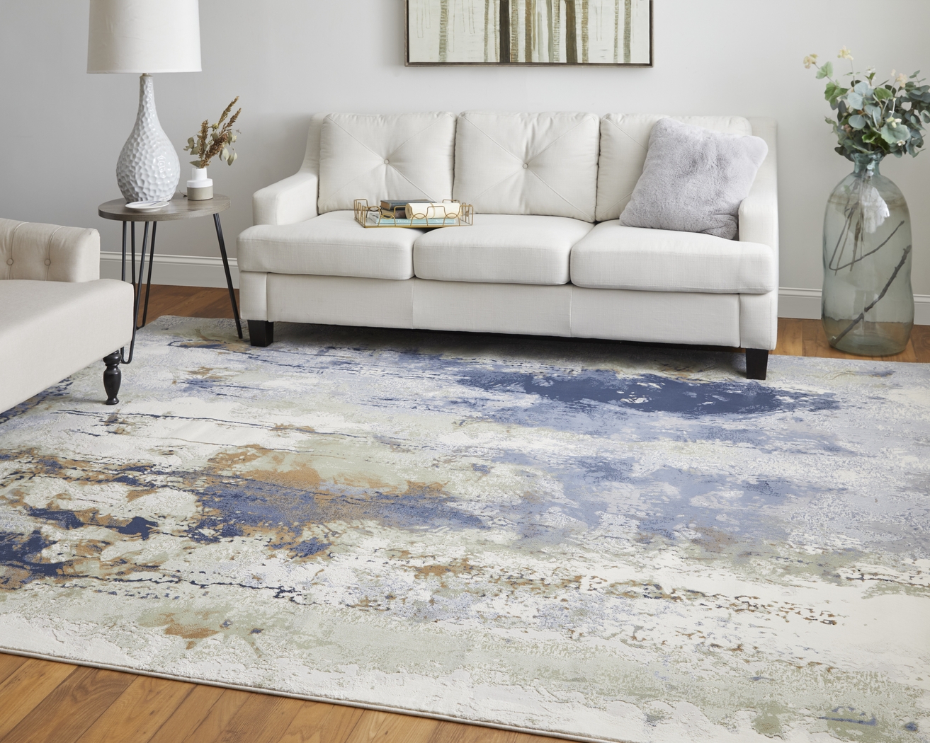 Lyari Blue 3'10 x 6' Rug - Thumbnail - Image 6