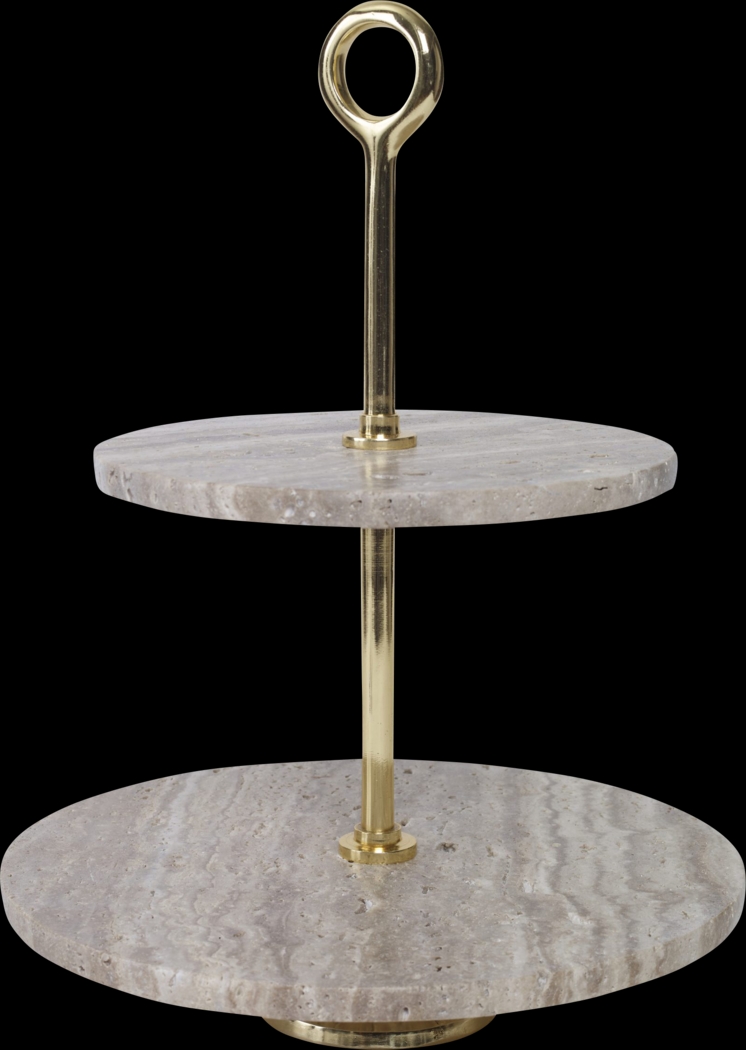 Lybert Brown Tiered Stand - Thumbnail - Image 1