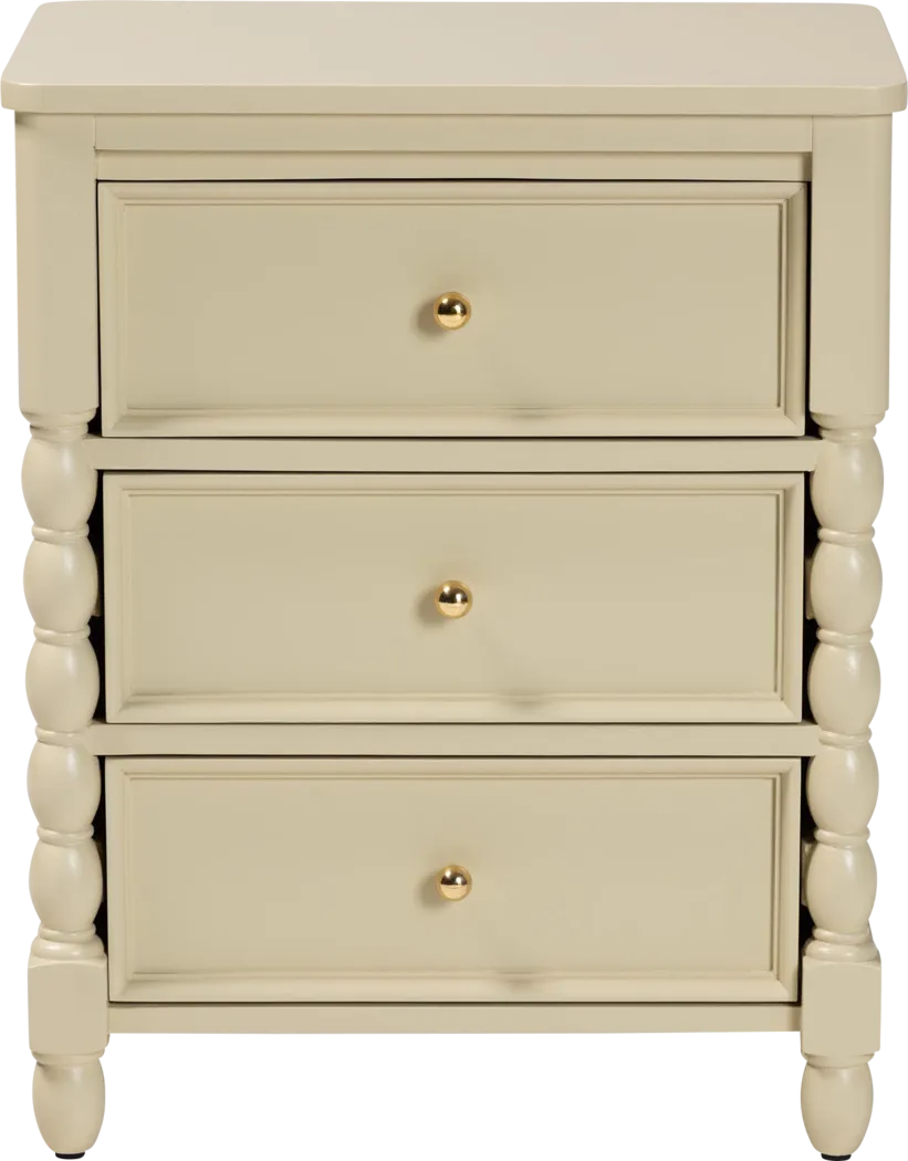 Lycui Beige Nightstand - Thumbnail - Image 6