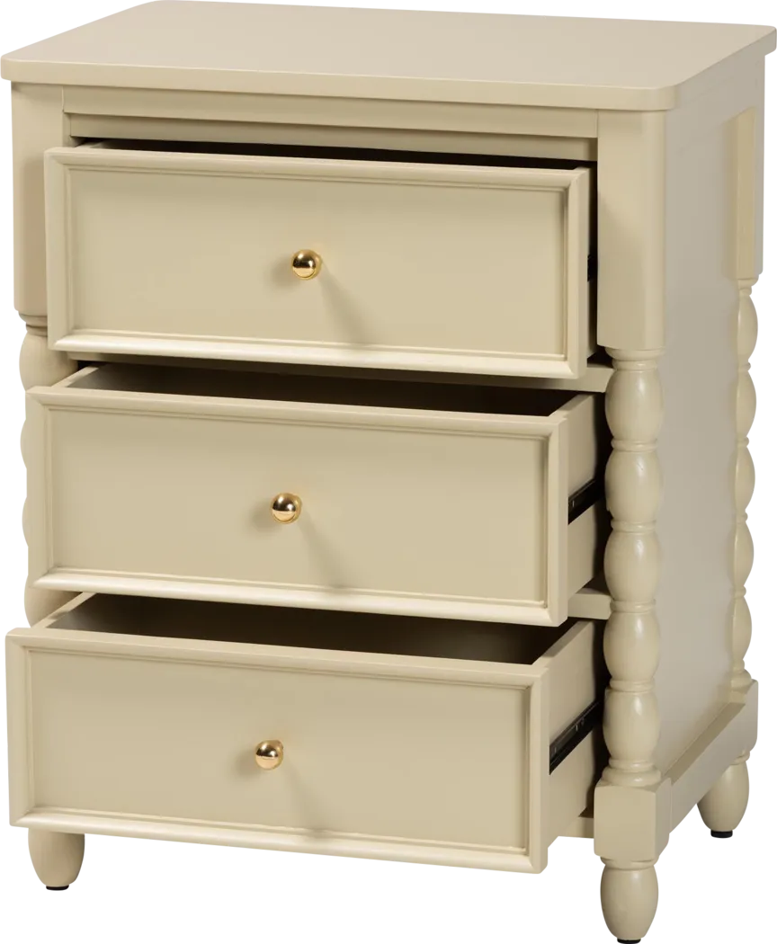 Lycui Beige Nightstand - Thumbnail - Image 7