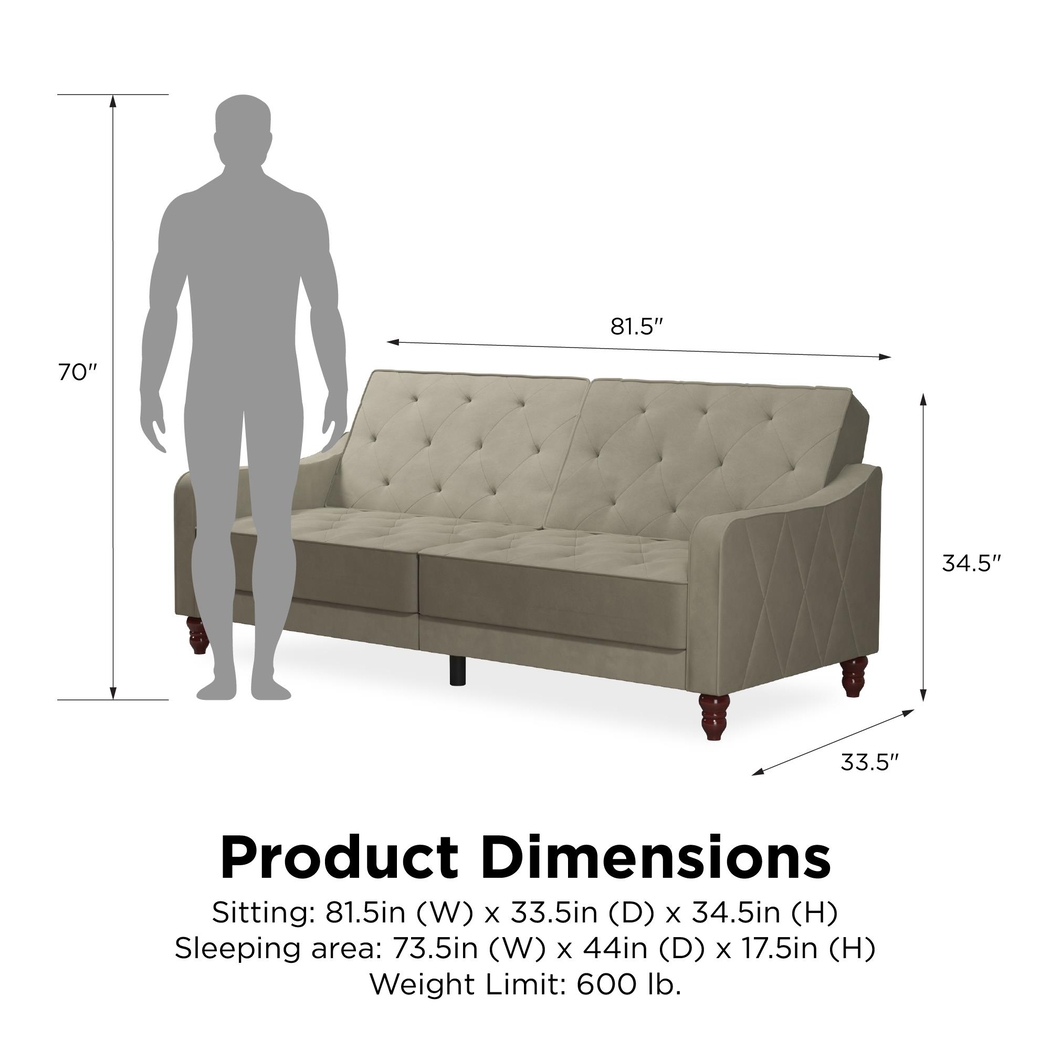 Lydra Beige Futon - Thumbnail - Image 13