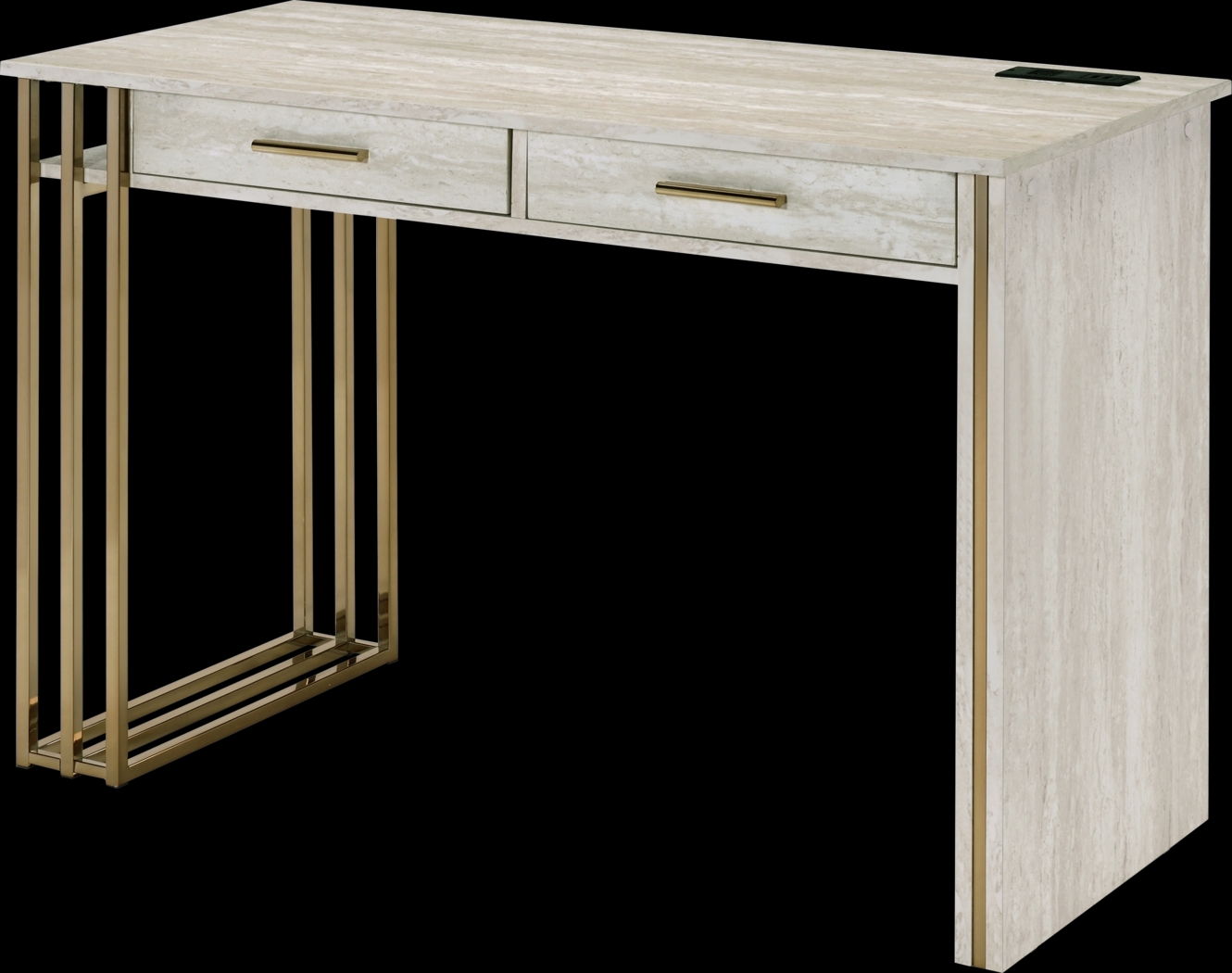 Lyedia White Desk - Thumbnail - Image 2