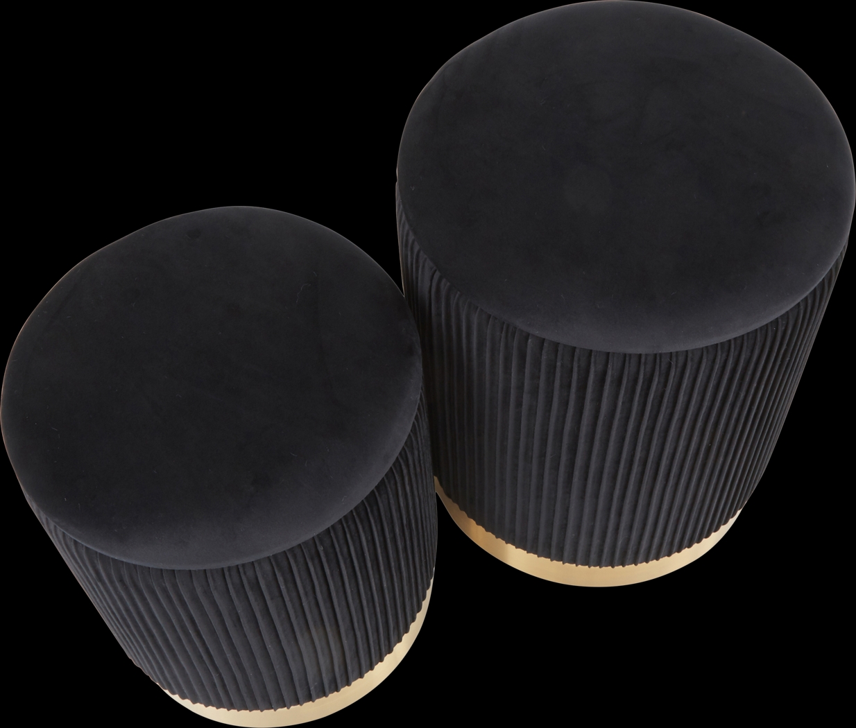 Lyerly Black Ottoman, Set of 2 - Thumbnail - Image 5