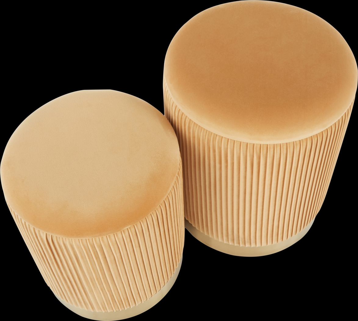 Lyerly Orange Ottoman, Set of 2 - Thumbnail - Image 5