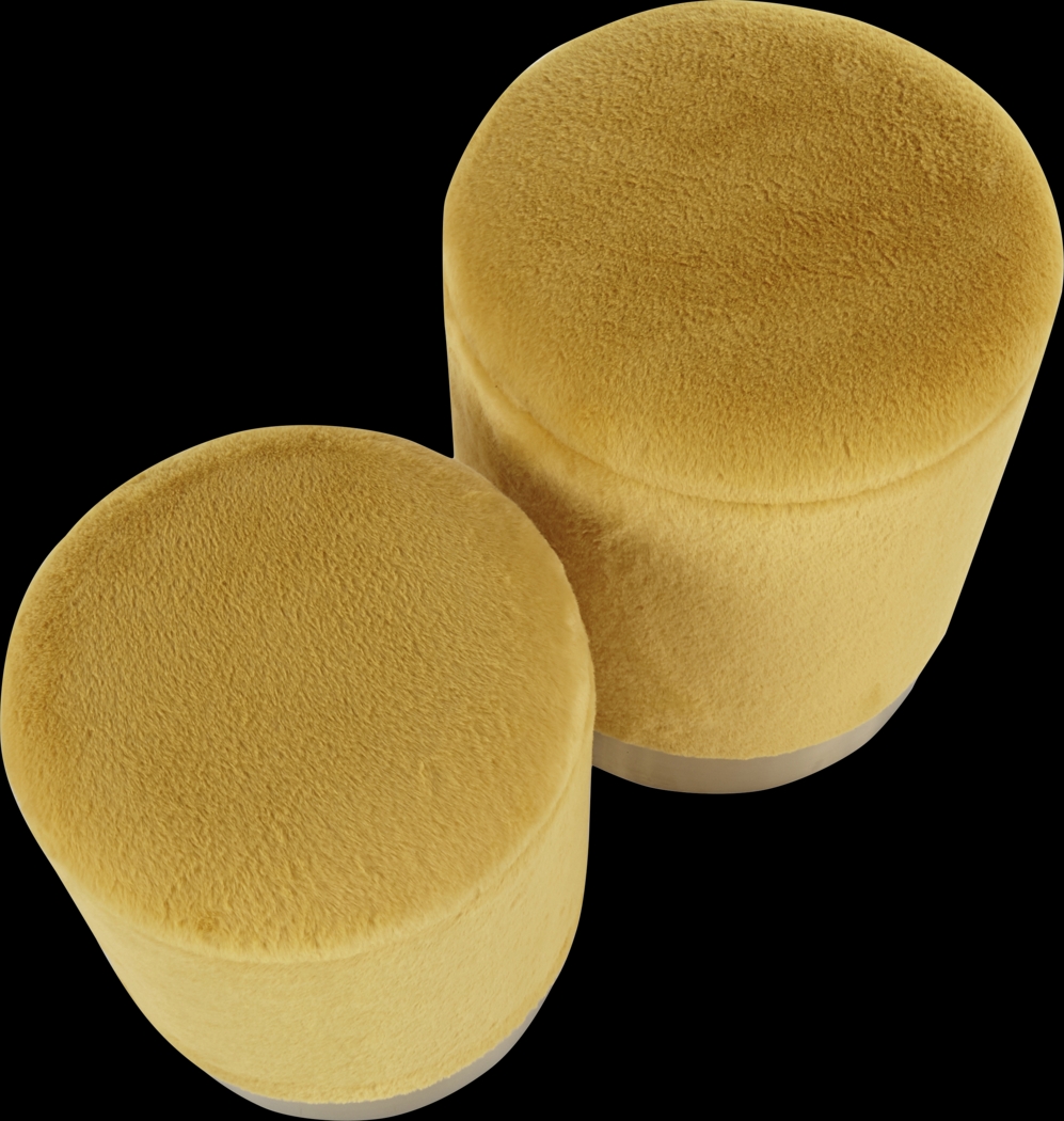 Lyerly Yellow Ottoman, Set of 2 - Thumbnail - Image 5
