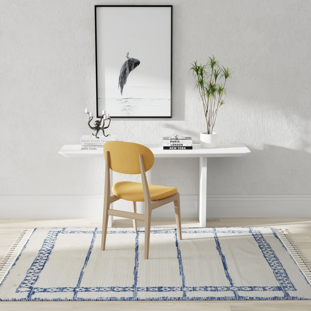 Lykol White/Blue 8'3 x 10' Rug - Thumbnail - Image 6