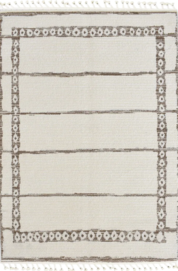 Lykol Tan,White Beige,Brown,White Rugs | Rooms to Go
