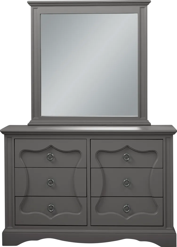 Lyla Charcoal Dresser & Mirror Set - Thumbnail - Image 1