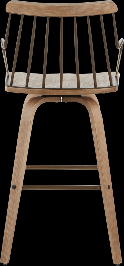 Lyllian White Counter Height Stool - Thumbnail - Image 4
